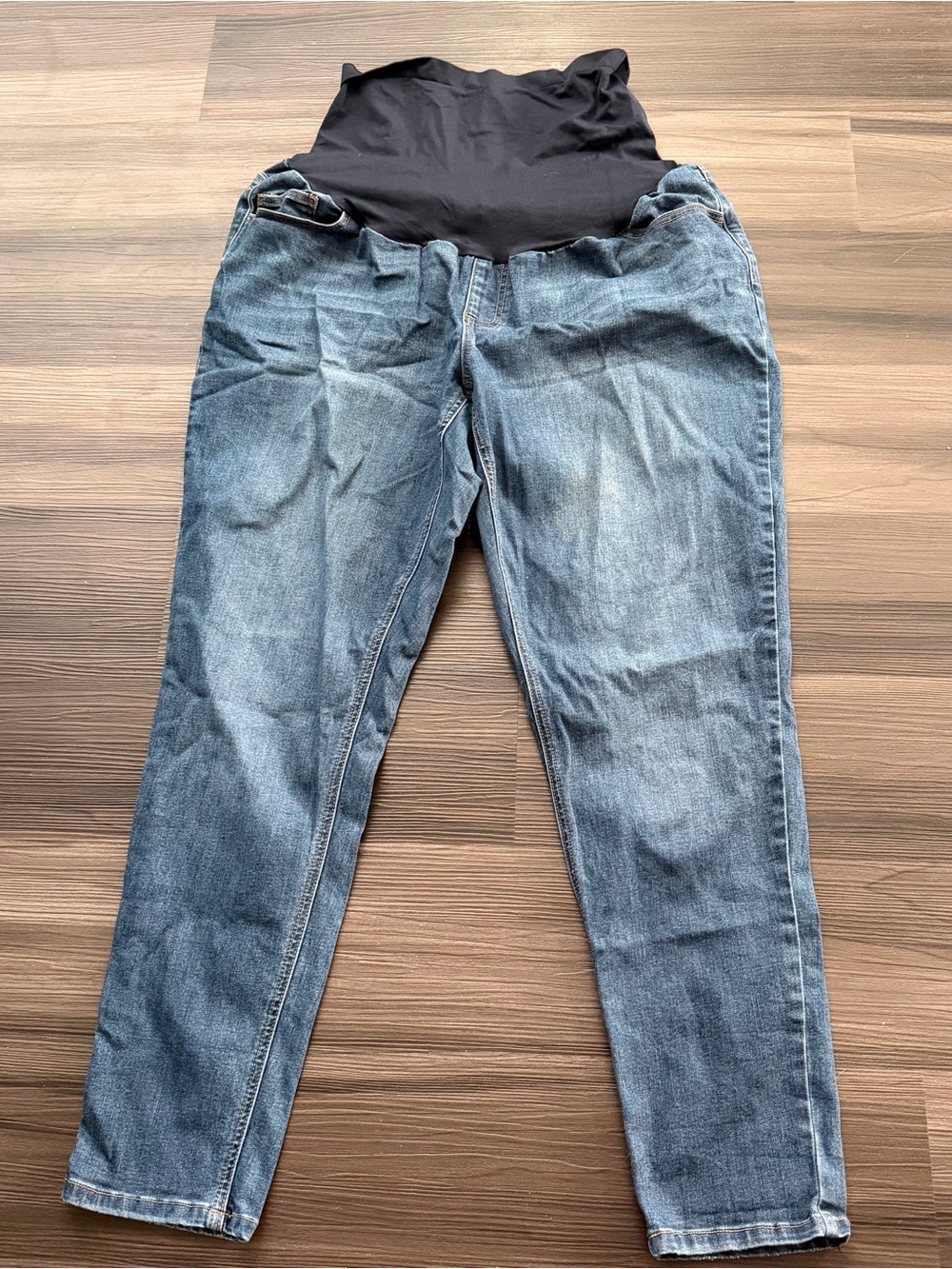 Time and Tru Maternity Blue Denim Jeans Plus Size 2X (18W-20W)